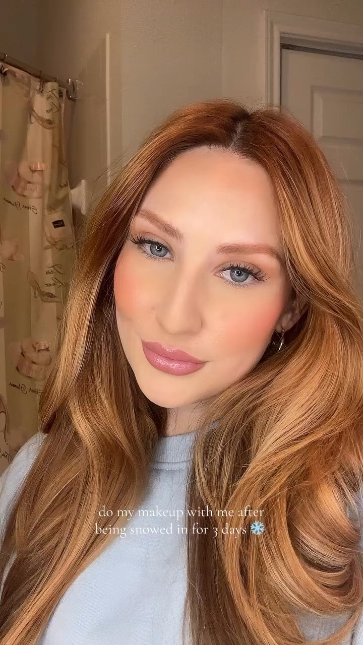 Post snowday makeup ❄️ does anyone know what day it is??? 🫣 #makeupoftheday products:  @dalba_piedmont @hudabeauty @lorealparis  @nyxcosmetics @saiebeauty @rarebeauty @armanibeauty @kosas @tartecosmetics @patricktabeauty @makeuprevolution @yslbeauty @urbandecaycosmetics #snowdays #makeuproutine #makeupideas #makeupgirlz #makeupoftheday #easymakeup #simplemakeup #makeuplover #coldgirlmakeup #everydaymakeuplook