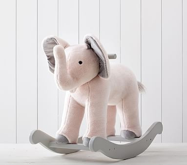 Monique Lhuillier Elephant Plush Nursery Rocker | Pottery Barn Kids