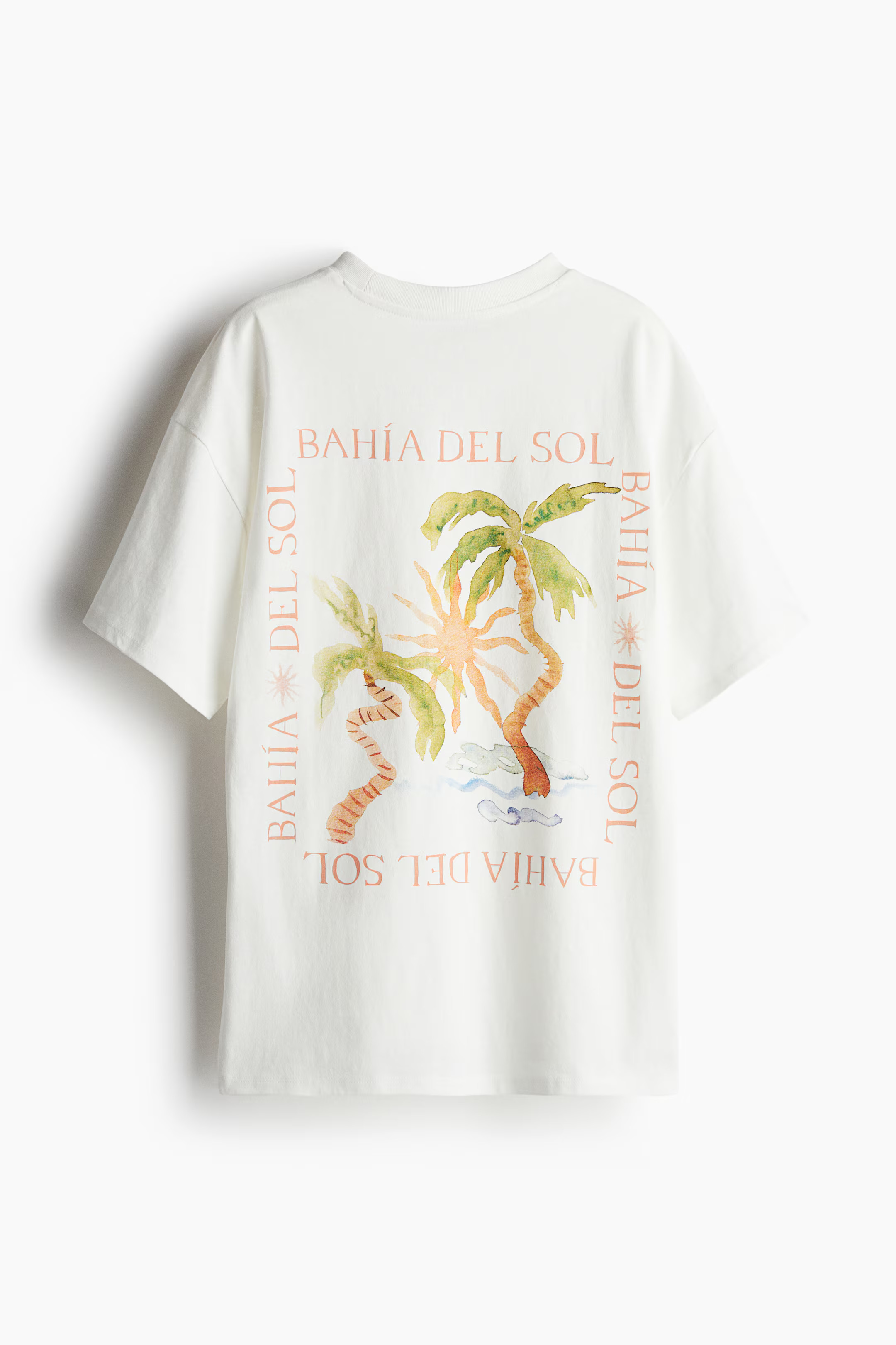 Oversized motif-detail T-shirt | H&M (UK, MY, IN, SG, PH, TW, HK)