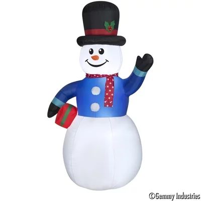 Holiday Time 9ft Snowman Inflatable - Walmart.com | Walmart (US)