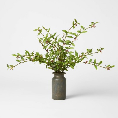 23" Fall Green Leaf Arrangement - Threshold™ designed with Studio McGee | Target