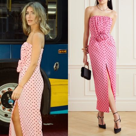 Erin Lichy’s Pink Polka Dot Dress 📸 + Info= @erindanalichy 