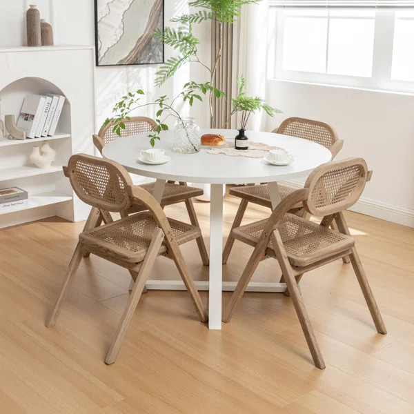 Efstathios Solid Wood Windsor Back Folding Side Chair Dining Chair | Wayfair North America
