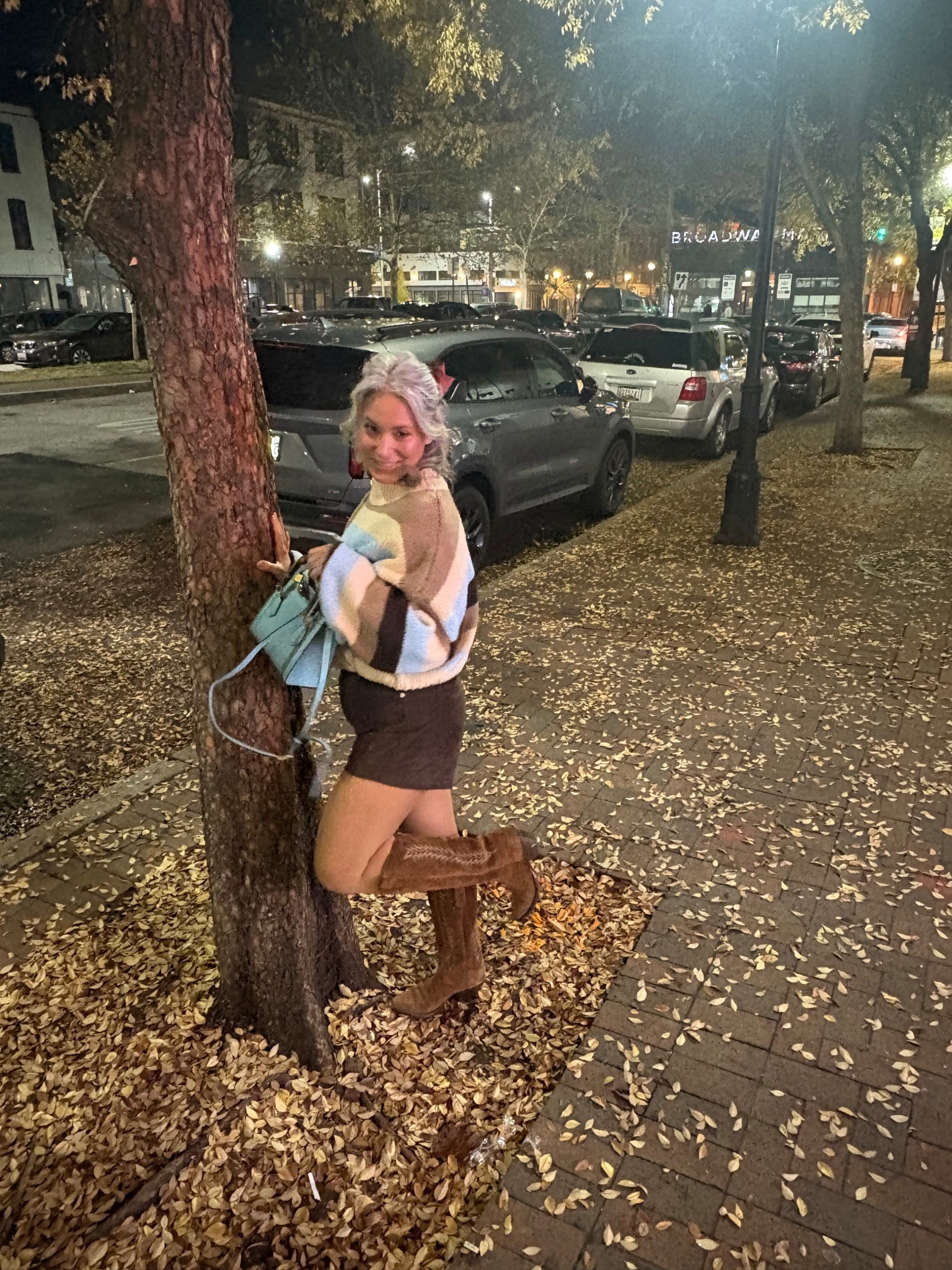 Fall outfit alert. You can wear shorts in the fall. I love these suede shorts paired with a sweater and boots. Just wear tights to stay warm  

#LTKOver40 #LTKFindsUnder100 #LTKSeasonal