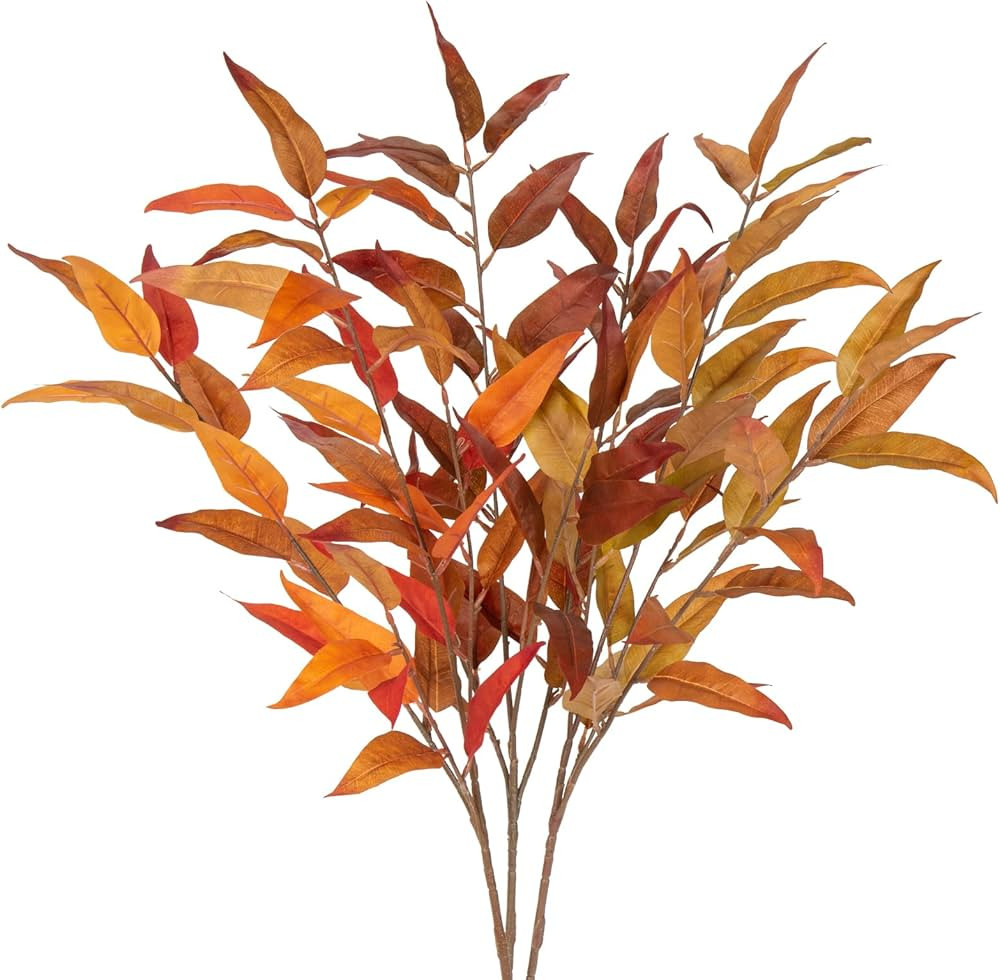 DILATATA 32 inch Artificial Eucalyptus Spray Fall Eucalyptus Leaves Fall Leaf Branches for Home F... | Amazon (US)