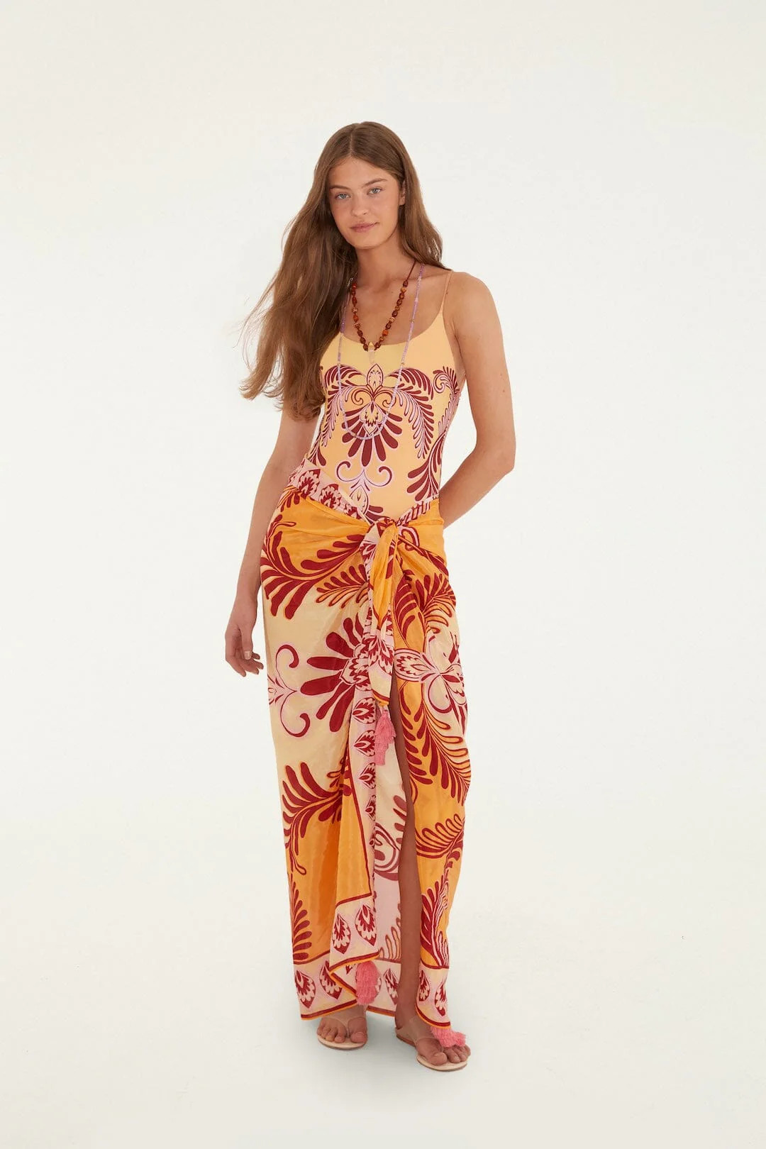Multicolored Arabesc Sarong | FARM Rio | FarmRio (US)