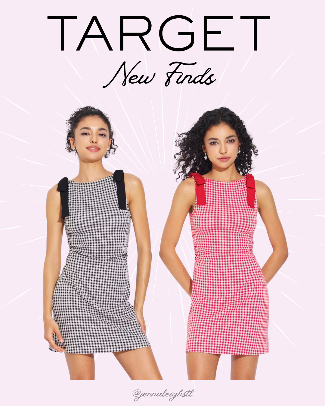 New Target find. The Women’s Bow Tie Shoulder Mini Dress from Wild Fable in red gingham is going fast and sizes are already limited, such a cute pick for spring and summer. 

 #LTKootd #LTKActive #LTKMidsize