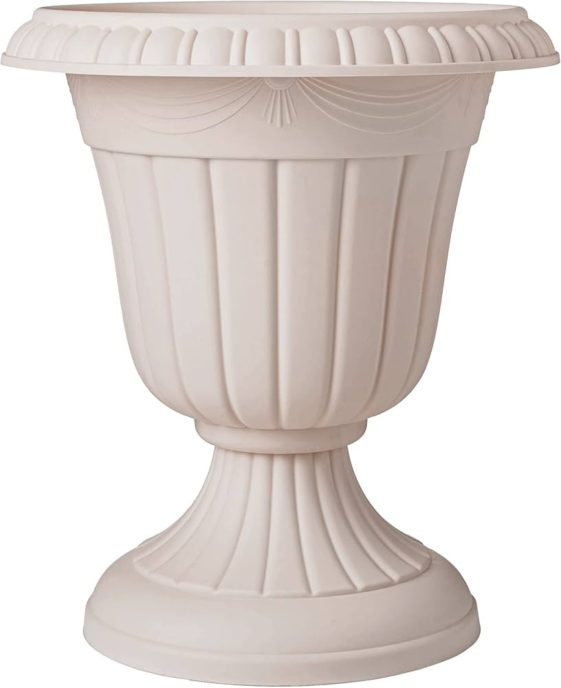Arcadia Garden Products PL20TP Classic Traditional Plastic Urn Planter Indoor/Outdoor, 10" x 12",... | Amazon (US)