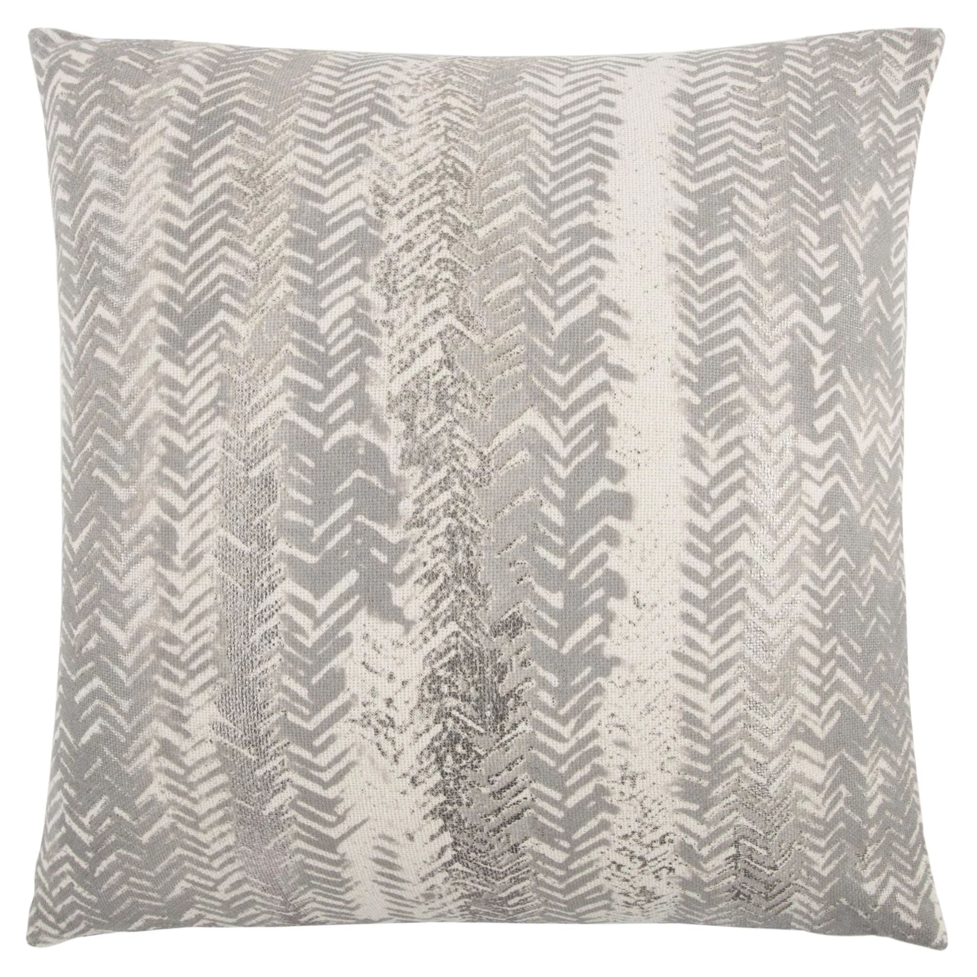 Rizzy Home Throw Pillow T13191 Neutral Metallic Monochrome 20" x 20" Square, Cover Only | Walmart (US)
