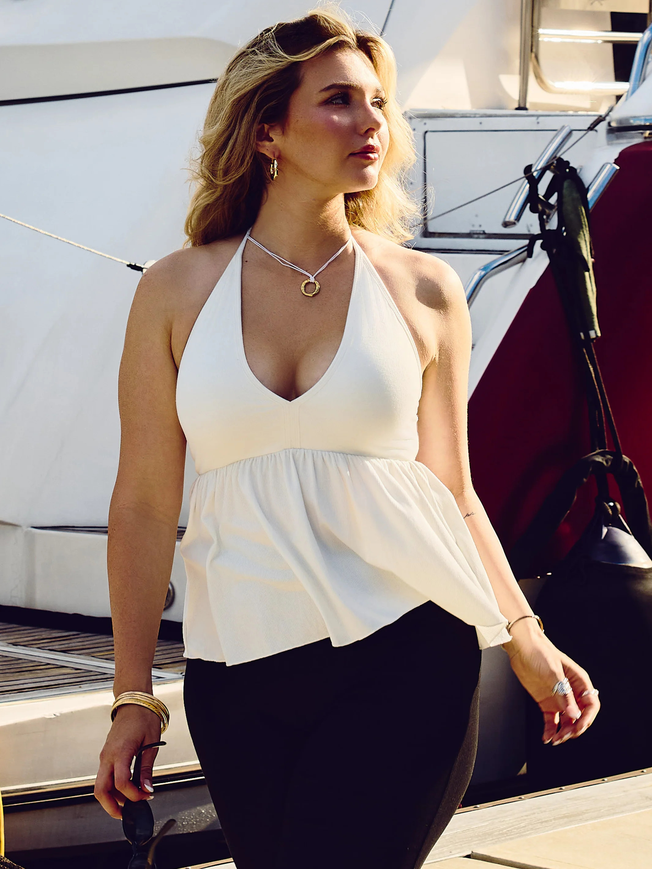 Flowy V-Neck Halter | Klassy