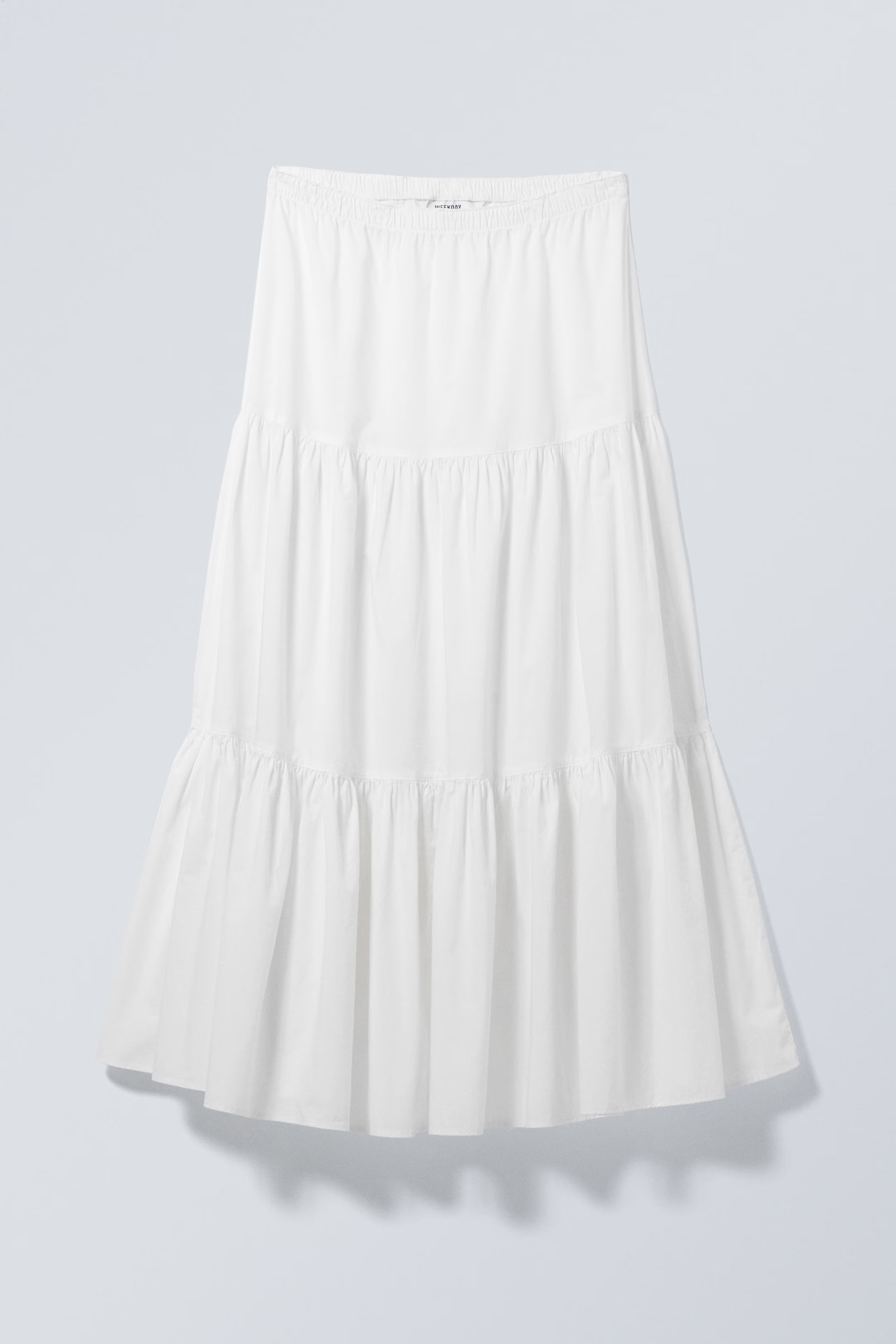 Tiered Maxi Poplin Skirt | Weekday
