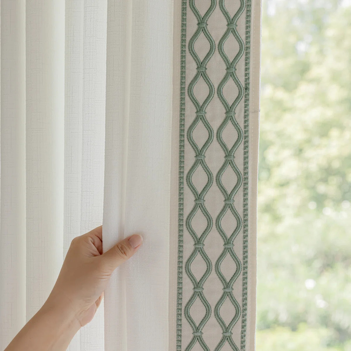Visionary Home Alexia linen semi-sheer curtain pair & Reviews | Wayfair | Wayfair North America