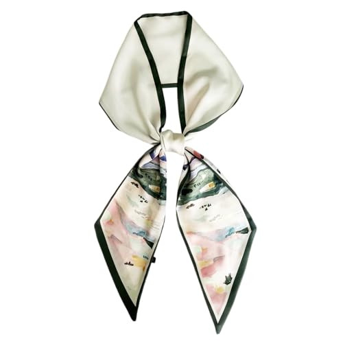 Silk Head Scarf for Hair Fashion Headwrap for Women Lightweight Neck Tie | Amazon (US)