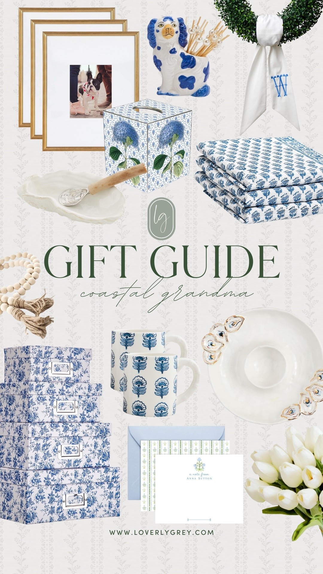 A gift guide for the coastal grandma woman in your life! Home decor that they’ll use like the patterned sheets, cute tissue box, and decorative storage boxes! Plus, kitchen appliances they’ll love like the oyster dip tray, coffee mugs, and oyster salt dispenser. 

#LTKHoliday #LTKGiftGuide #LTKFindsUnder100