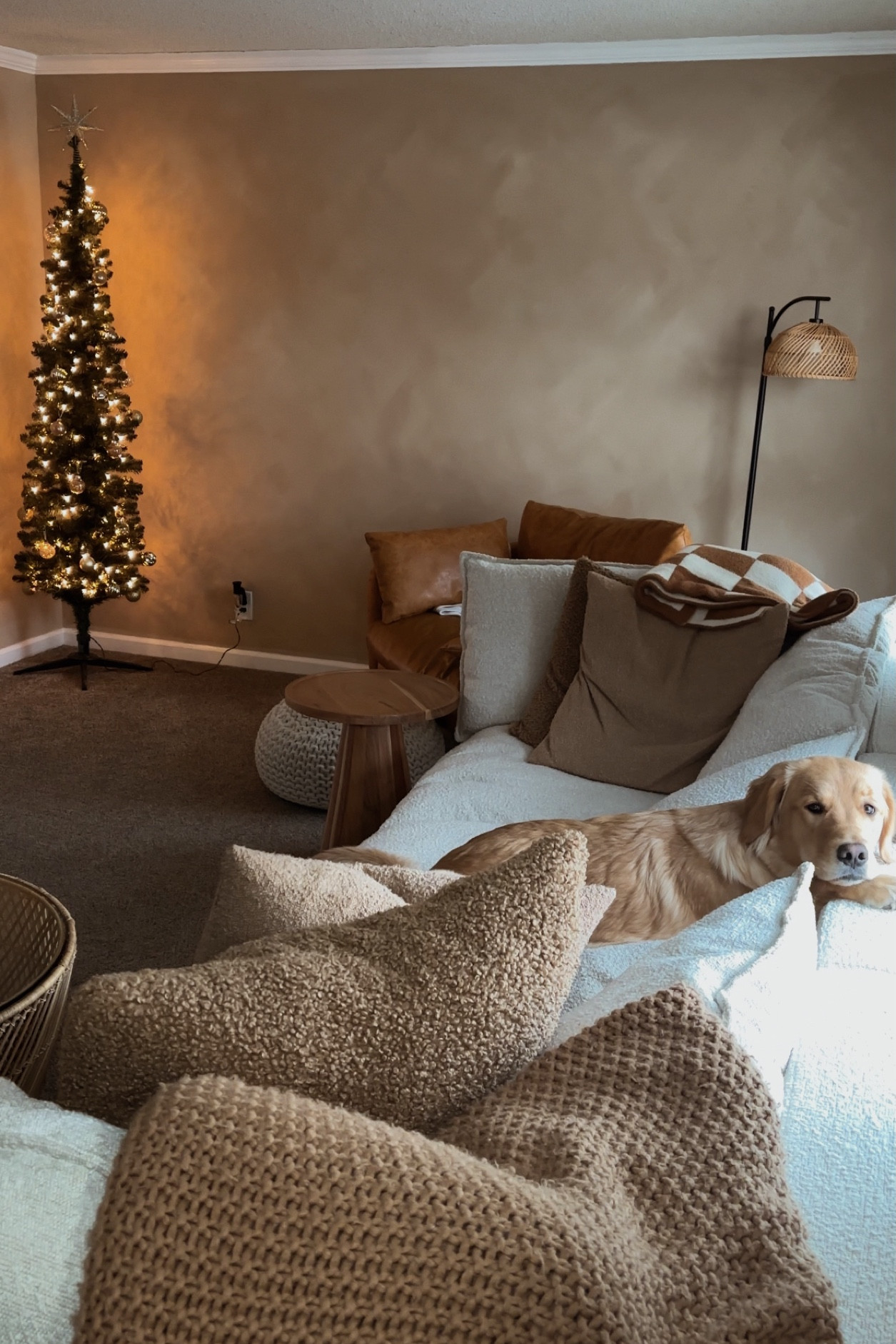 Cozy living room vibes for Christmas 😌 my favorite couch from Albany Park! 🫶🎄

#LTKHome #LTKHoliday #LTKSaleAlert