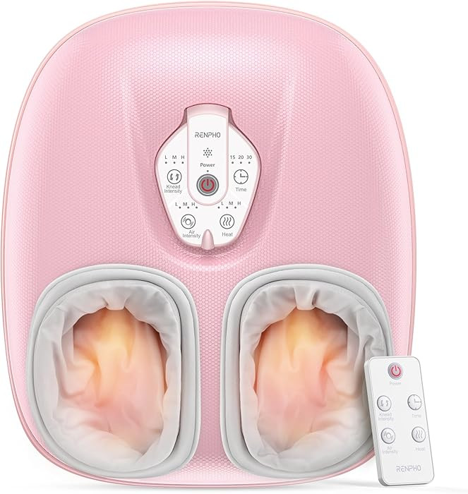 RENPHO Foot Massager Machine with Heat [2026 Upgraded], Shiatsu Foot Massager for Plantar Fasciit... | Amazon (US)
