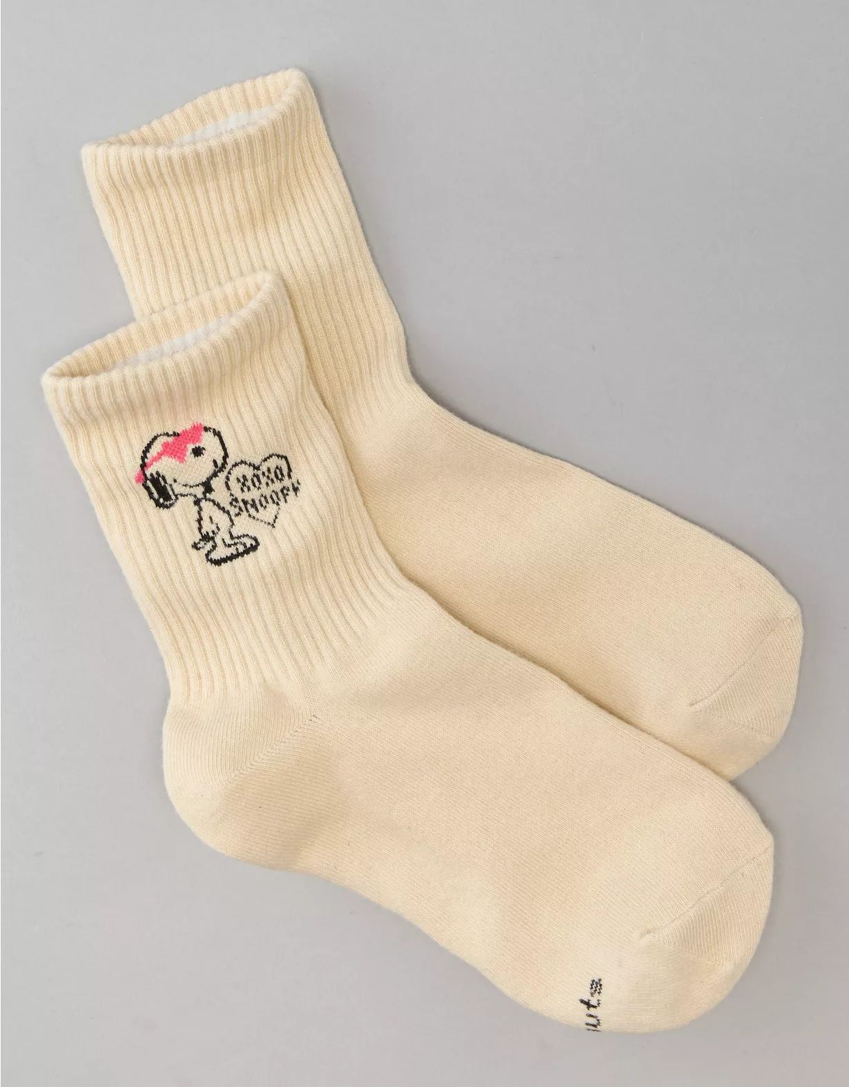AE Snoopy Valentine '90s Crew Sock | American Eagle Outfitters (US & CA)