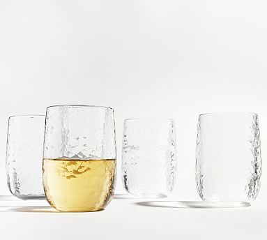 Hammered Outdoor Margarita Glasses - 17 oz. | Pottery Barn (US)