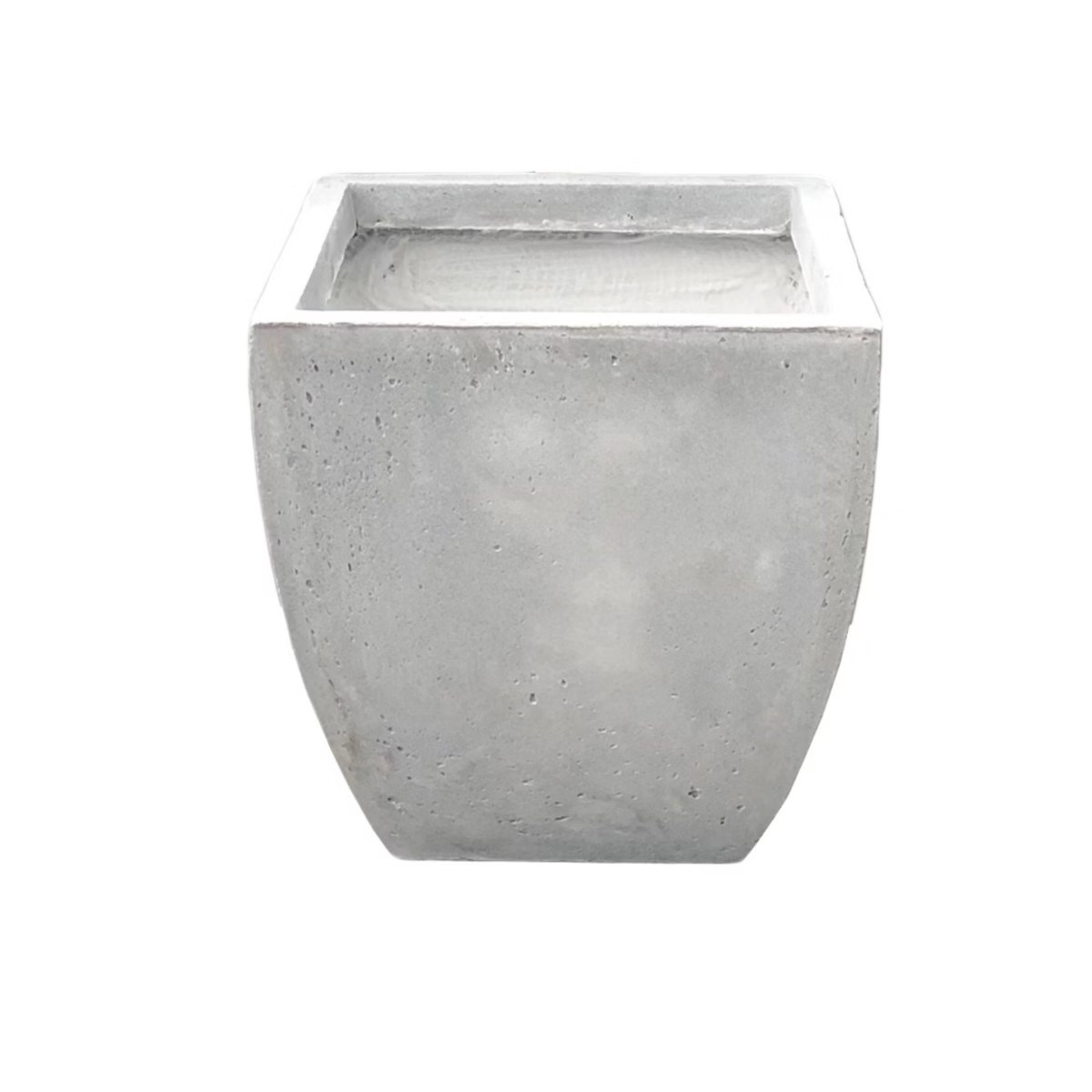 17.7" Kante Lightweight Modern Flared Square Concrete Planter Natural Concrete Gray - Rosemead Ho... | Target