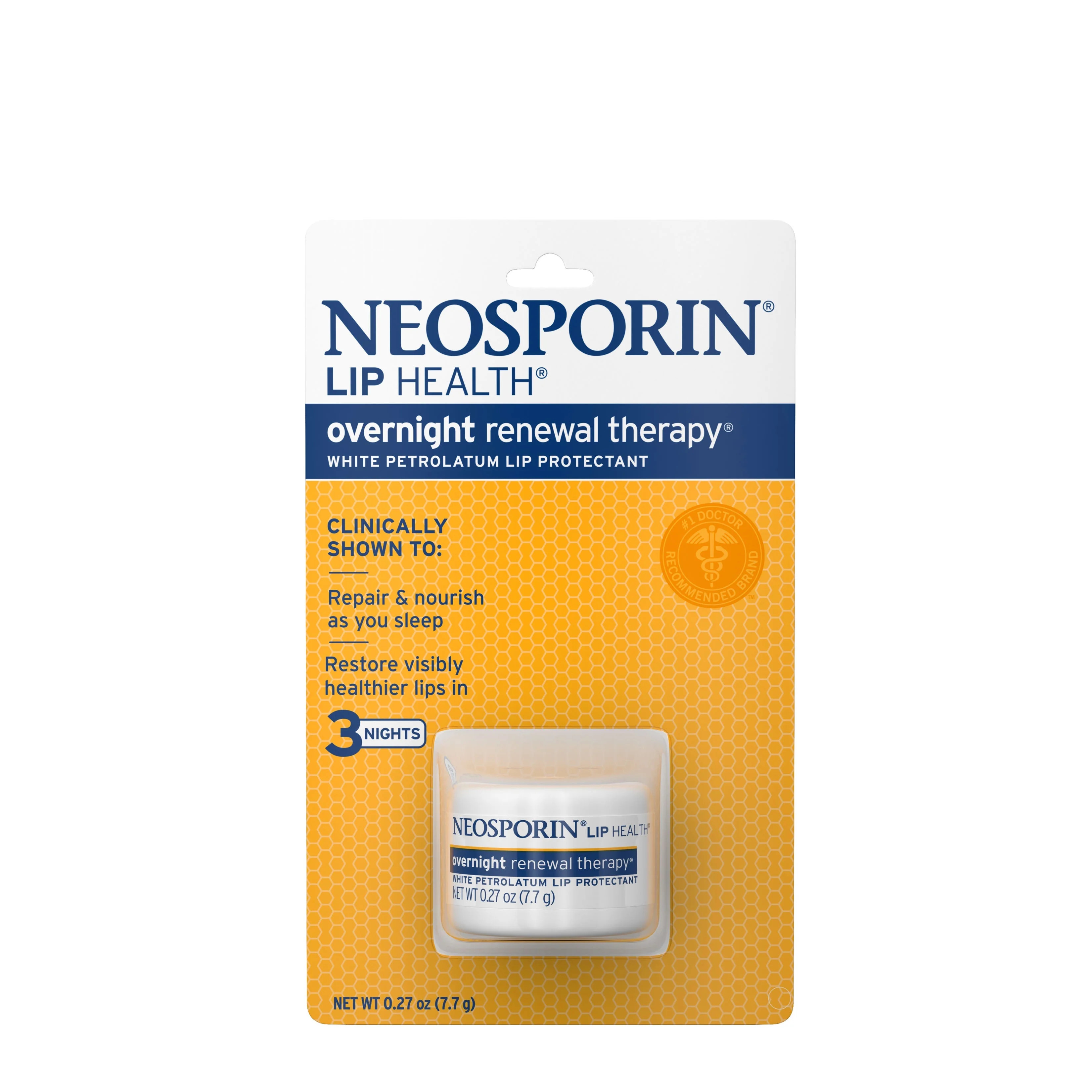 Neosporin Lip Health Overnight Healthy Lips Renewal Therapy Petrolatum Lip Protectant | Walmart (US)
