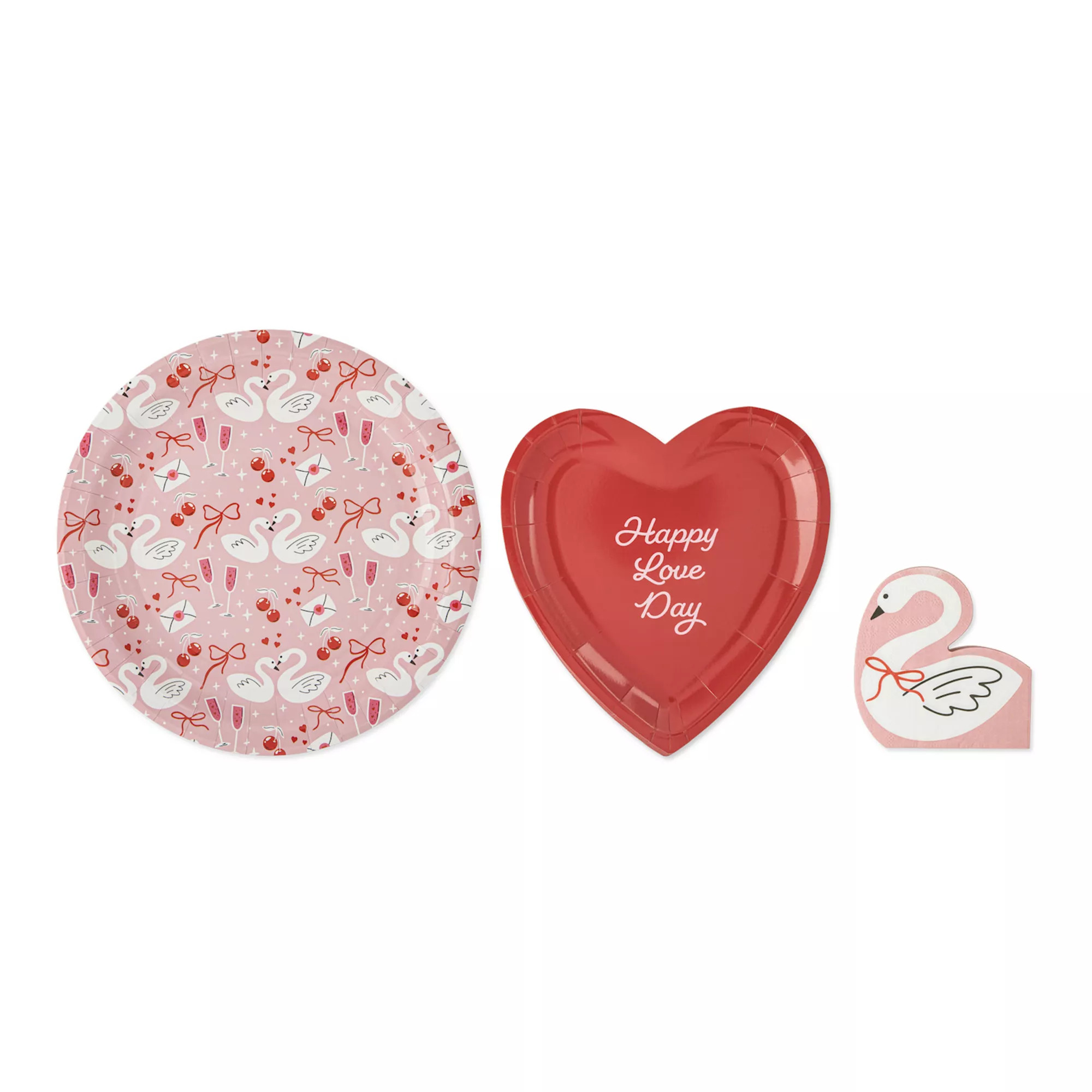 Core Bamboo 70-Piece Valentine's Party Pack Paper Plates & Napkins Set | Kohl's