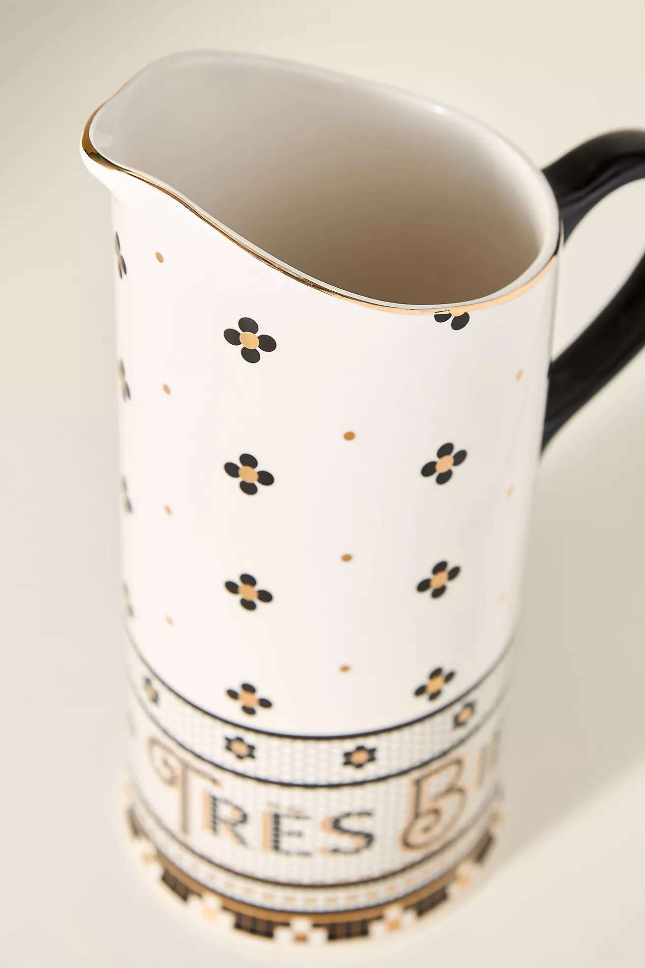 The Bistro Tile Stoneware Pitcher | Anthropologie (US)