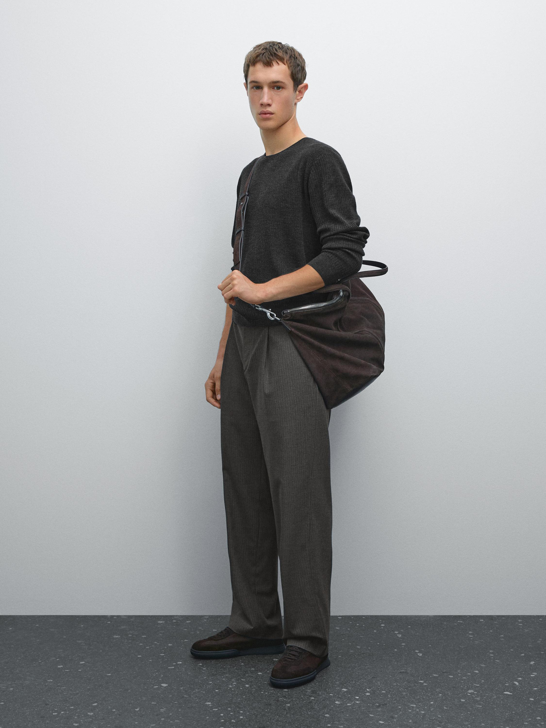 100% merino wool knit sweater | Massimo Dutti UK