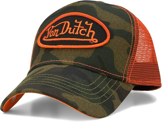 Von Dutch Monogram Trucker Cap - Retro Snapback Cap for Men and Women - Adjustable Snap Fit Panel... | Amazon (US)