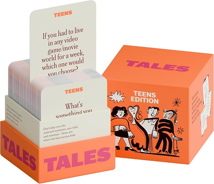 TALES 150 Conversation Cards, Teens Edition, Fun Family Games for Teens, Perfect for Dinners, Roa... | Amazon (US)
