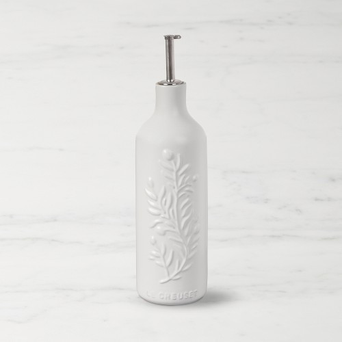 Le Creuset Olive Branch Oil Cruet, White | Williams-Sonoma