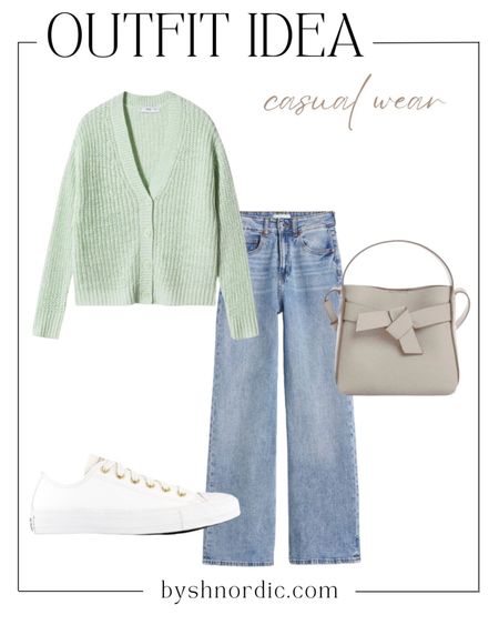 green jumper, denim trousers, and white sneakers for an easy yet stylish look #springclothes #casualstyle #outfitidea #summerfashion

#LTKFind #LTKstyletip #LTKSeasonal