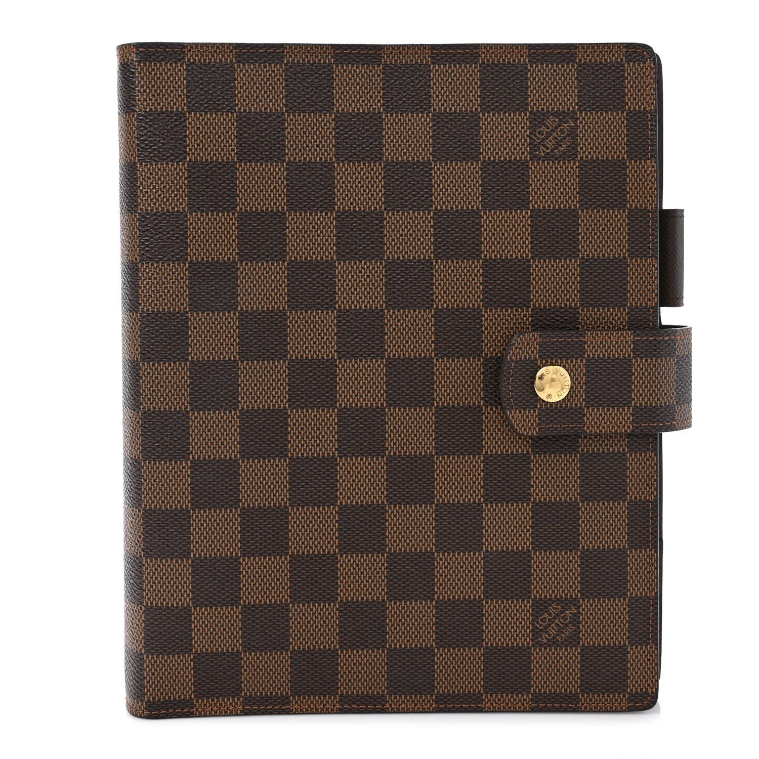 Damier Ebene Large Ring Agenda Cover | FASHIONPHILE (US)