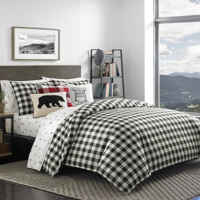 Black Mountain Plaid Duvet Cover Set (Twin) - Eddie Bauer | Target