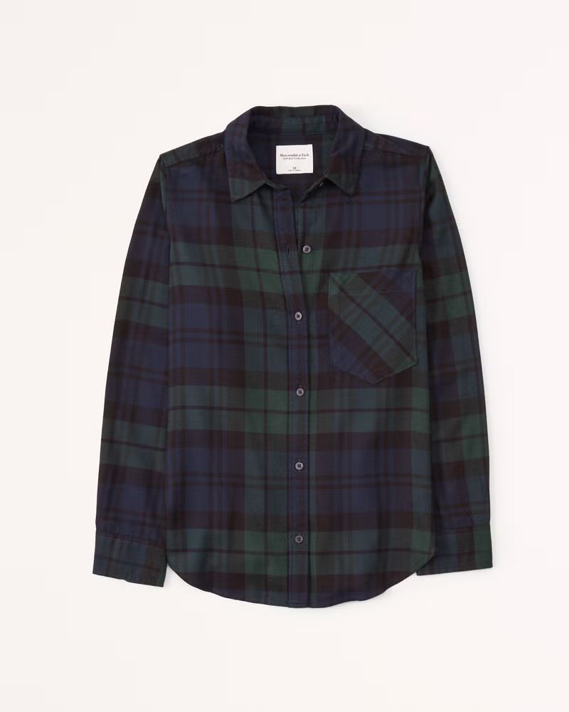 Relaxed Flannel Shirt | Abercrombie & Fitch (US)