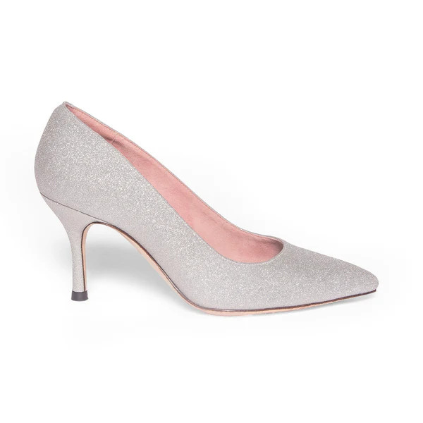 Silver Shimmer Pump | ALLY Shoes