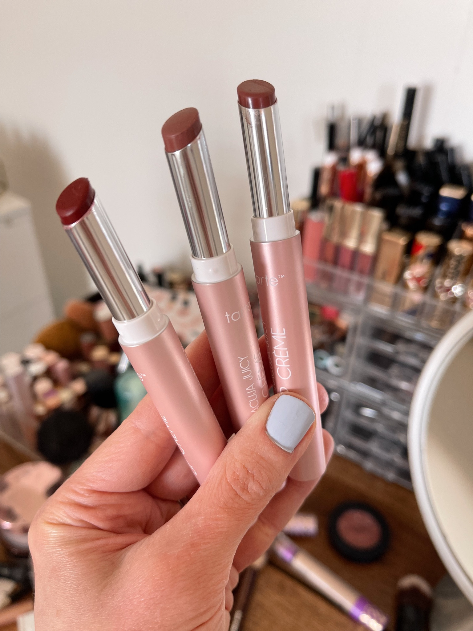 Favorite Tarte lip cremes - now on sale! My top color is ‘soft rose’ 🌹 

#LTKbeauty #LTKSale #LTKsalealert