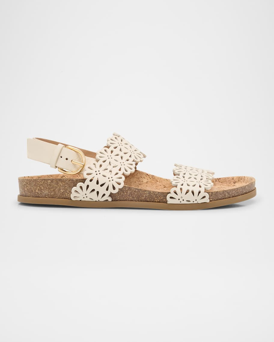 Ulla Johnson Calliope Leather Eyelet Sanndals | Neiman Marcus