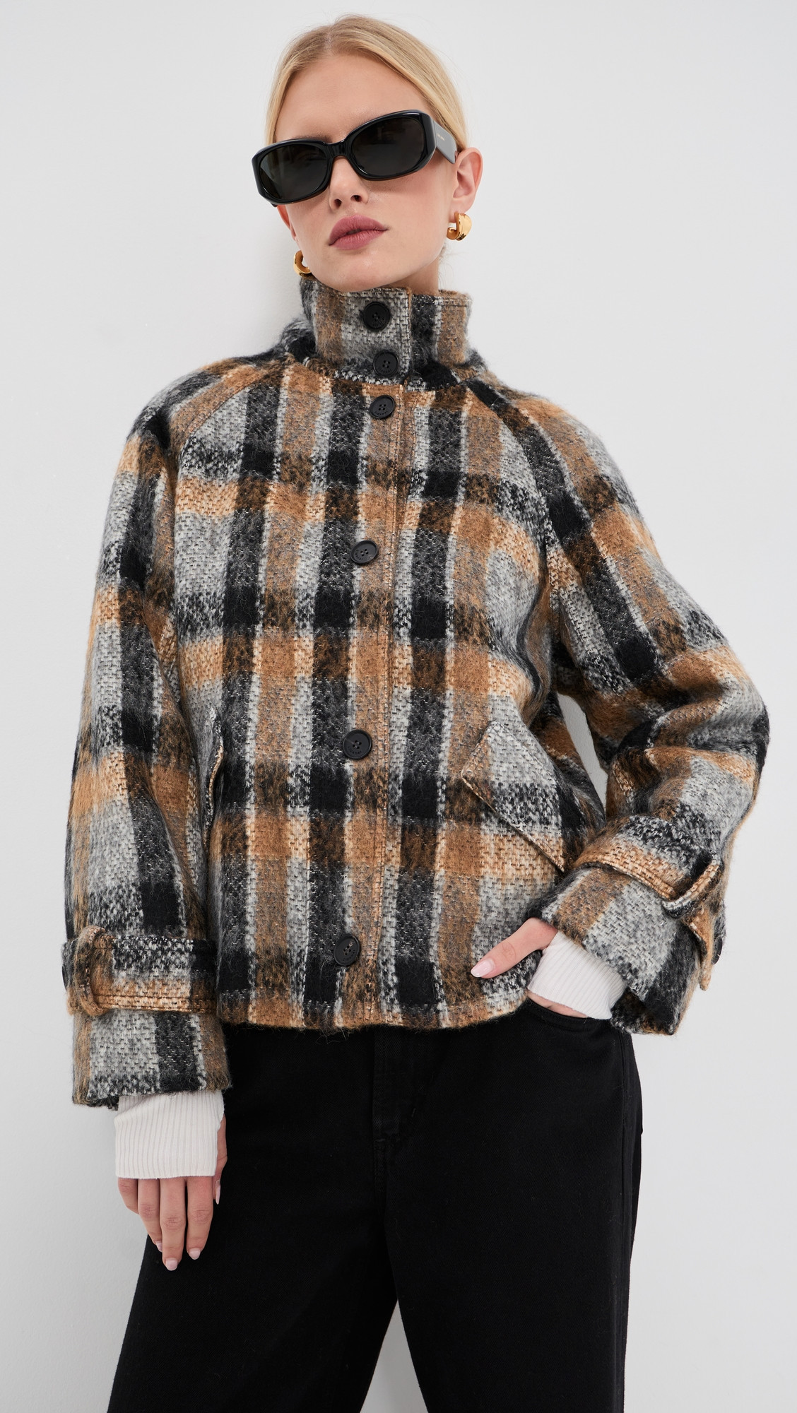 SIMKHAI Virelle Jacket Grey Multi L | Shopbop
