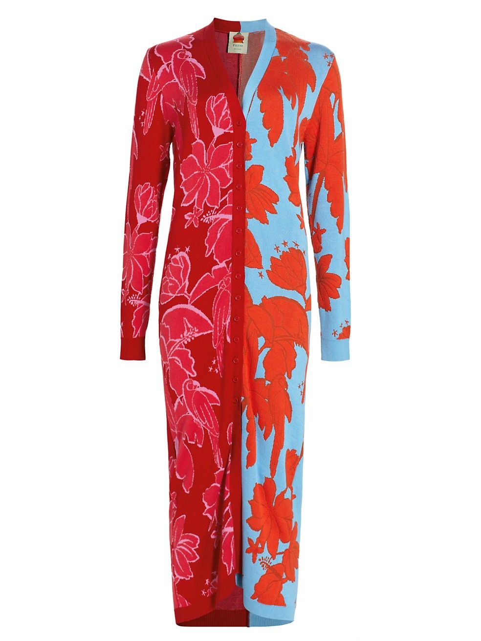 Colorblocked Cardigan Midi-Dress | Saks Fifth Avenue