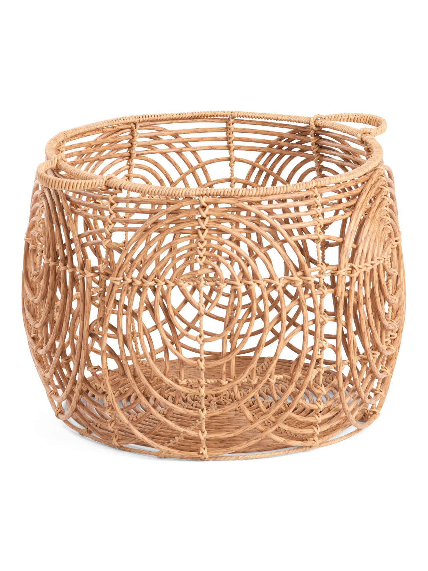 Xxl Round Basket With Handles | TJ Maxx