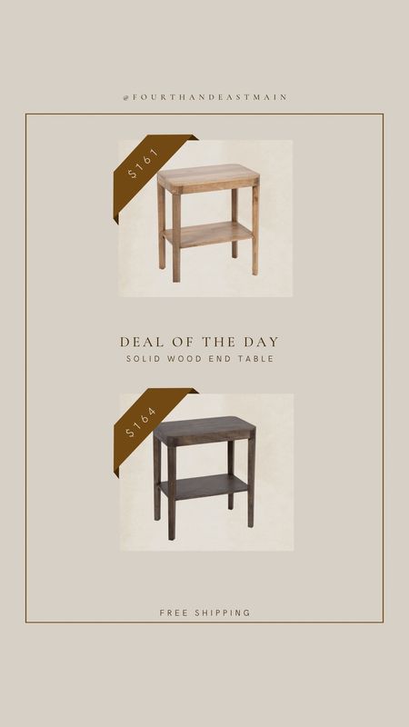 deal of the day // solid wood end table 

#LTKhome