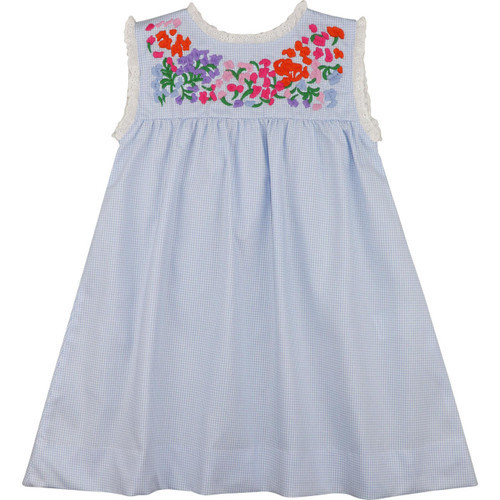 Blue Gingham Fiesta  Dress | Cecil and Lou