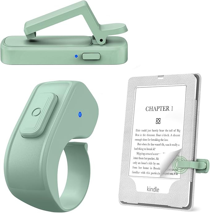 Page Turner Ring for Kindle,Remote Control for iPhone iPad Android Tablets E-Readers,Clicker Page... | Amazon (US)