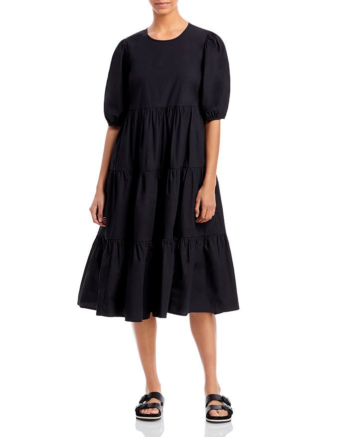Tiered Poplin Midi Dress - 100% Exclusive | Bloomingdale's (US)