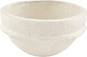 Mud Pie Paper Mache Bowl, Small, 3" x 5" dia, White | Amazon (US)