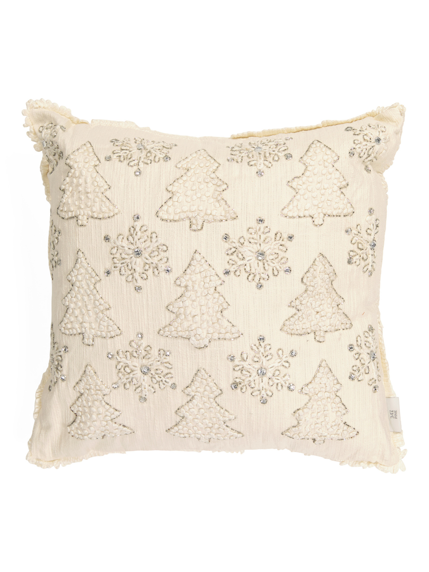 20x20 Embroidered Trees Pillow | TJ Maxx