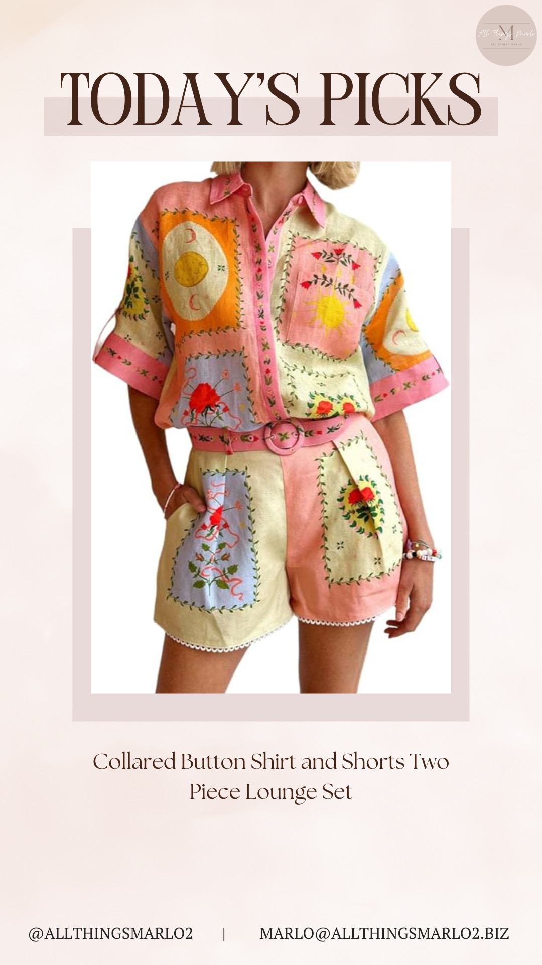 Collared Button Shirt and Shorts Two Piece Lounge Set 

 #LTKootd #LTKWorkwear #LTKTravel