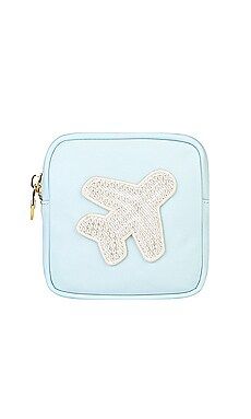 Stoney Clover Lane Airplane Mini Pouch in Sky from Revolve.com | Revolve Clothing (Global)