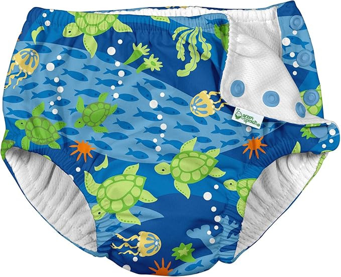 Boys' Snap Swim Diaper, Royal Blue Turtle Journey, 5T | Amazon (US)
