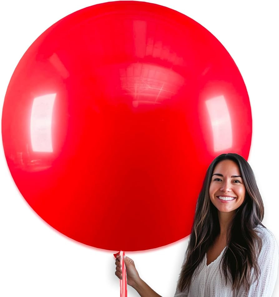 PartyWoo Red Balloons 4pcs 36 Inch Red Helium Balloons for Birthday Graduation Bachelorette Citiz... | Amazon (US)